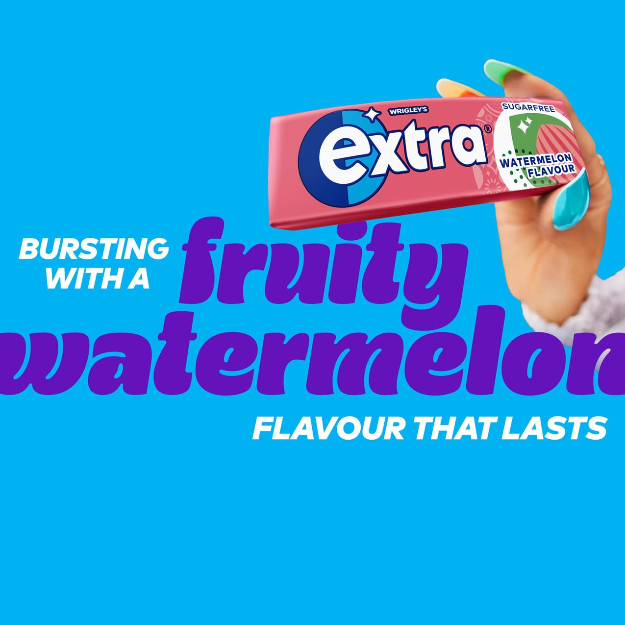 Extra - Watermelon Flavour Sugar Free Chewing Gum, 30 Packs of 10 Pieces 4