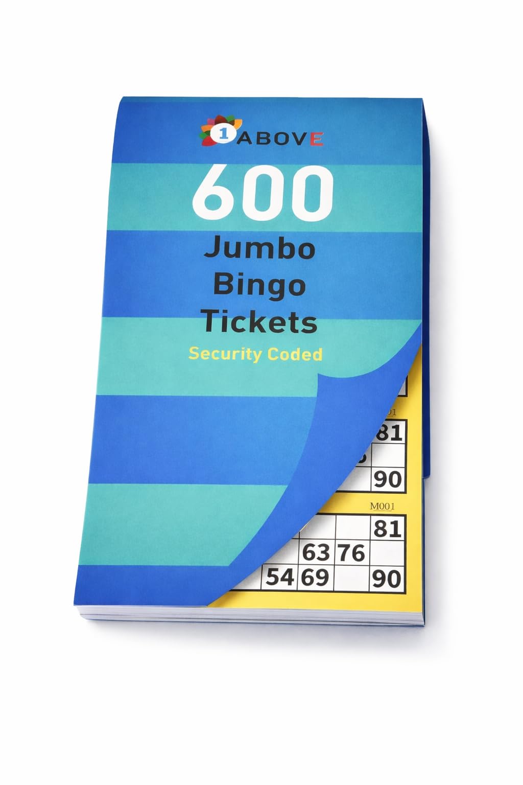 1ABOVE Bingo Tickets - Jumbo Multi Fun Books Pages | Paper | Assorted Color 1