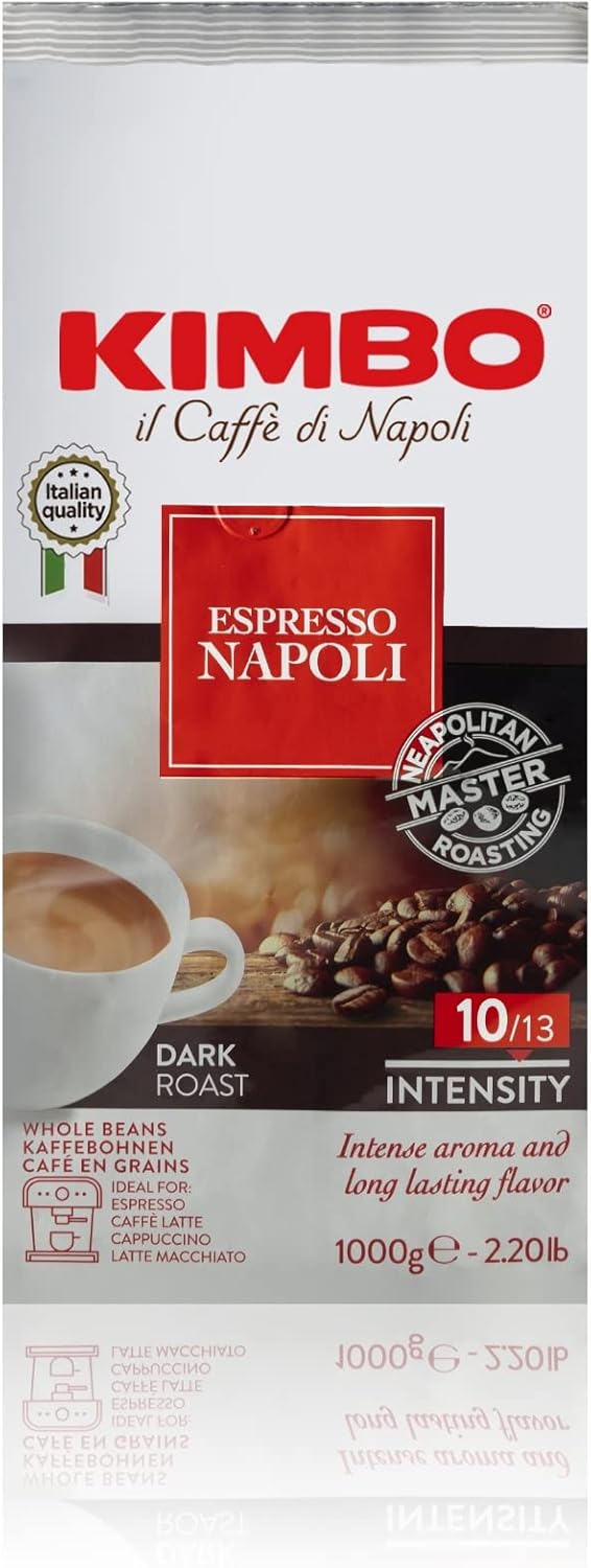 Kimbo Espresso Napoli Whole Coffee Beans - Dark Roast 250g