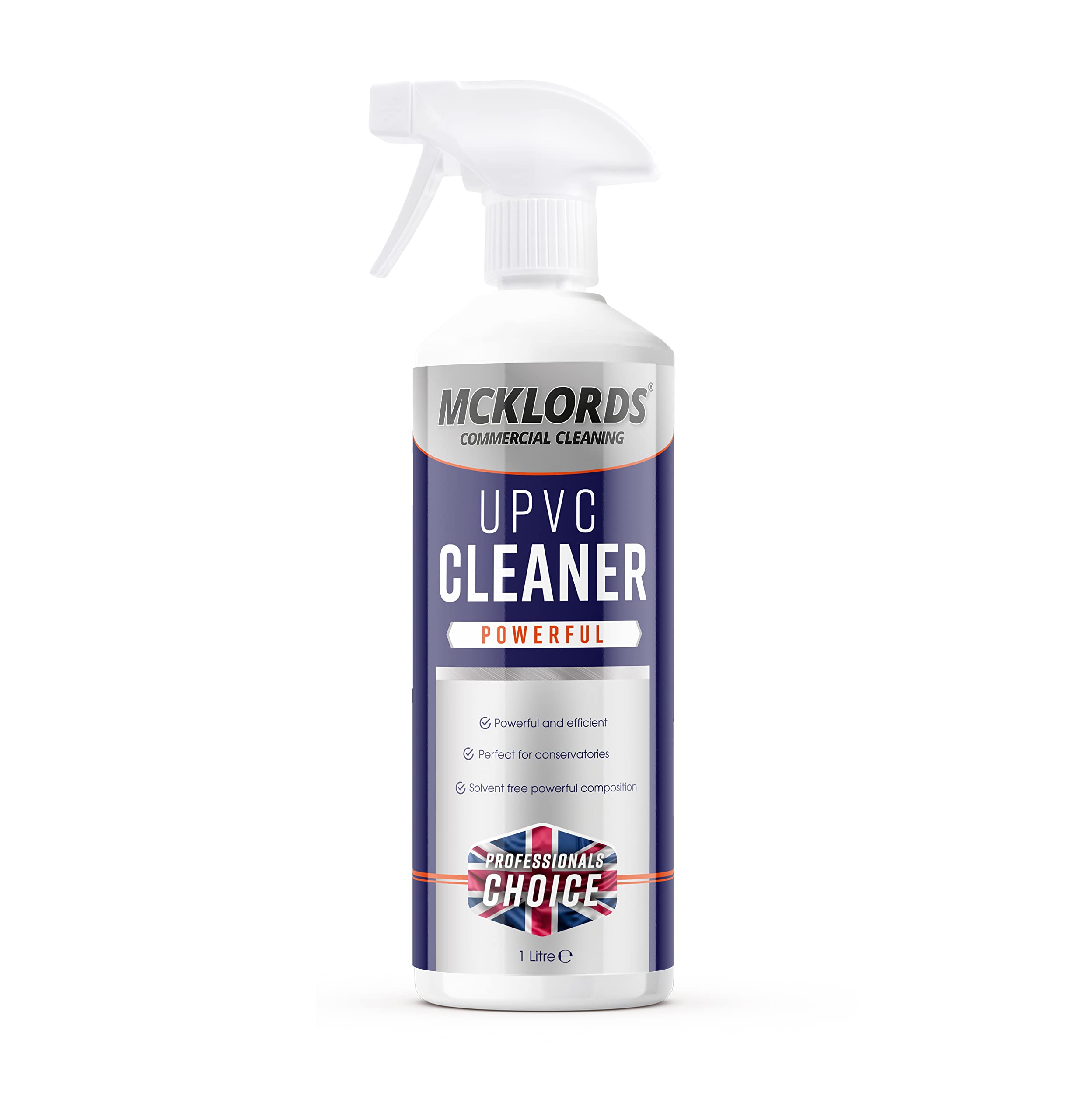 McKLords Commercial uPVC Cleaner - Professional Plastic & Window Frame Restorer | 1L Liquid 1