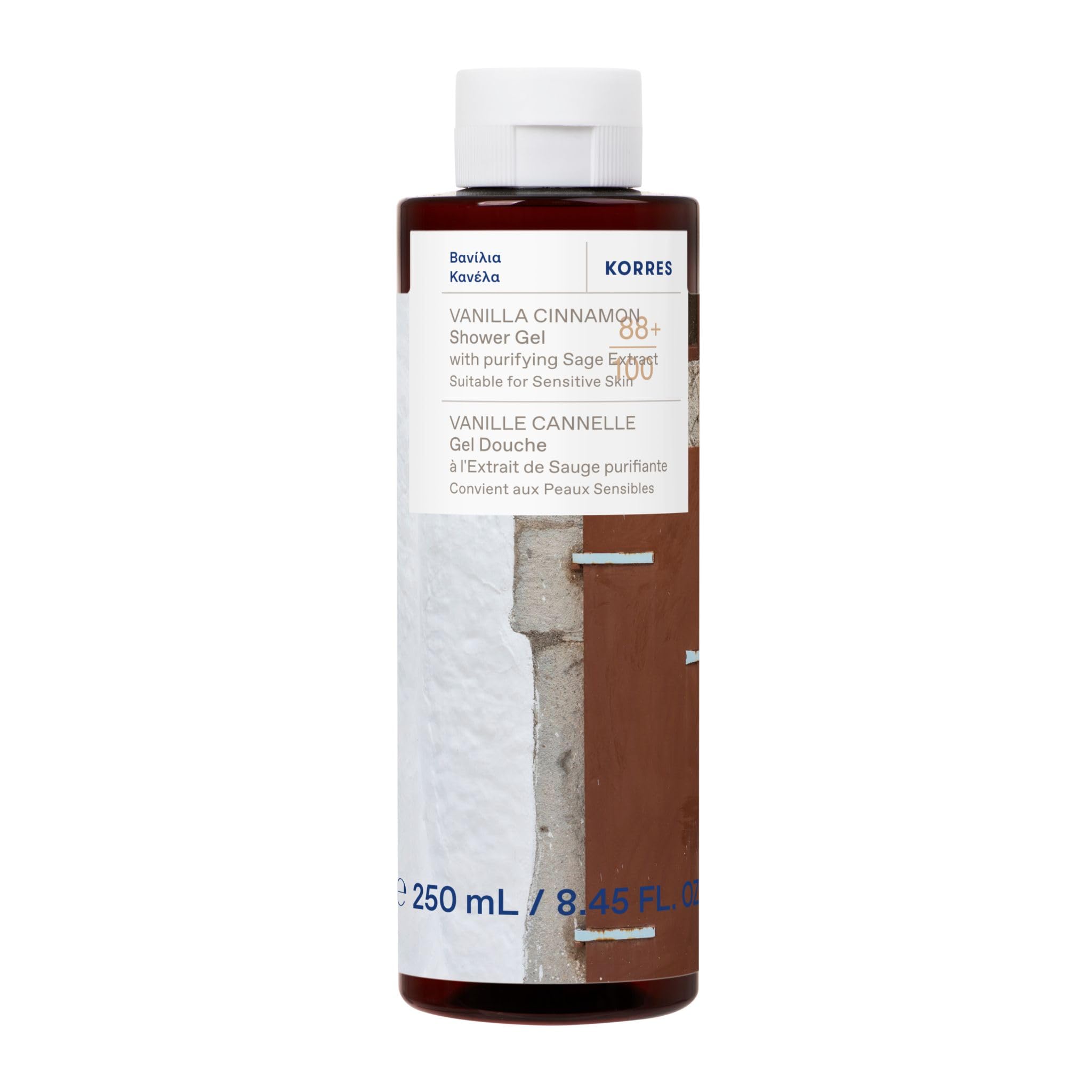 Korres Vanilla Cinnamon Shower Gel - Moisturizing, Foaming Cleanser | 250ml 1