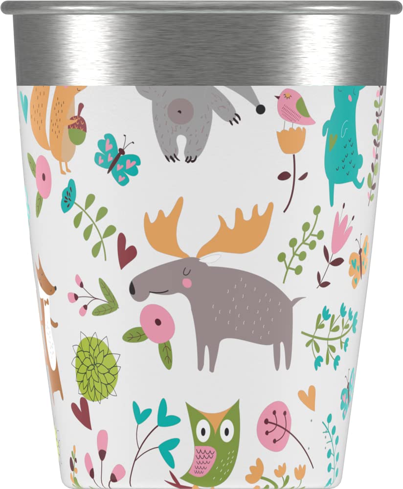 Sigg Kids Stainless Steel Cup Set - 4-Pack with Colorful Designs for Home & On-the-Go 18