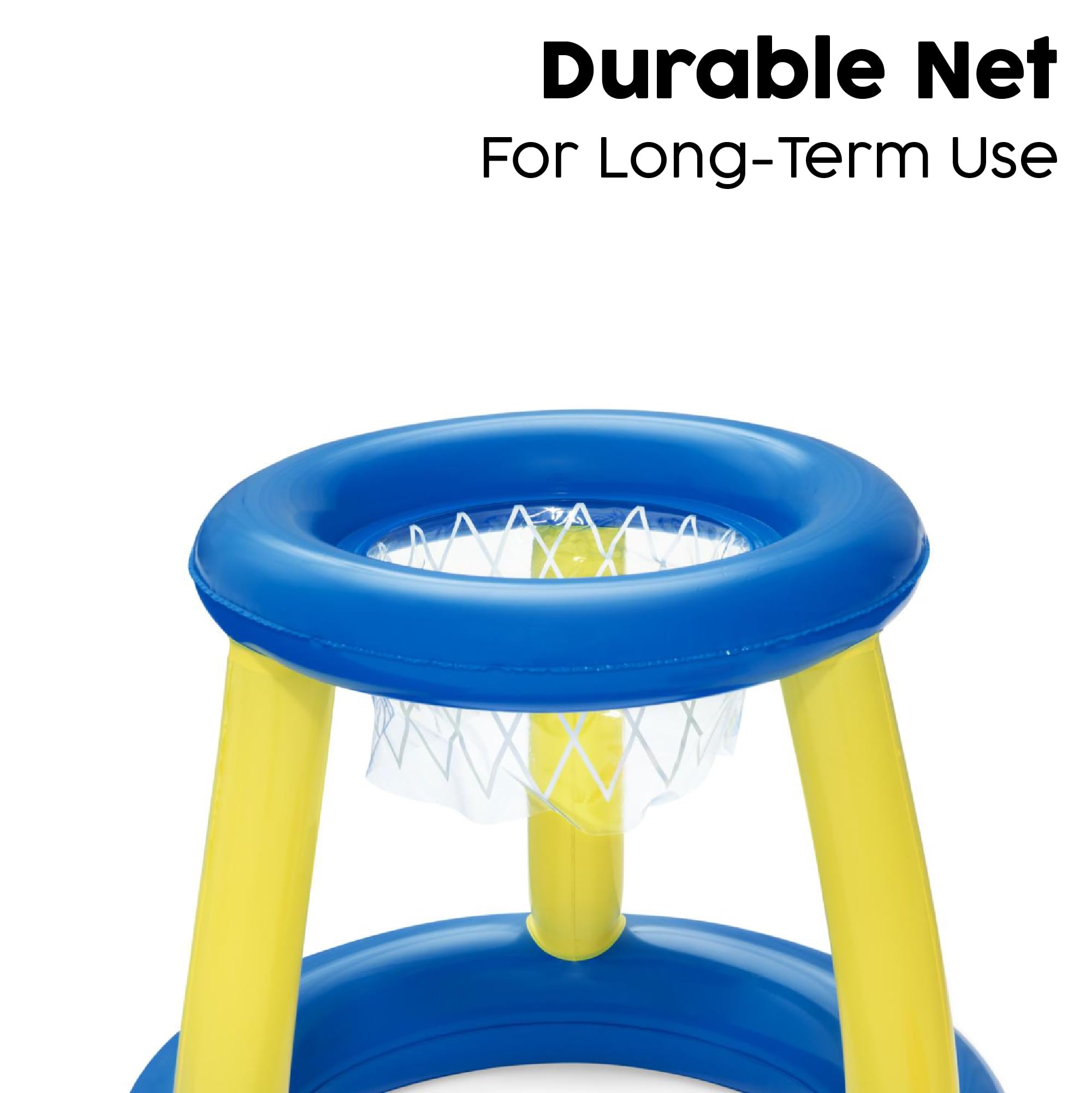 Bestway Splash N Hoop Inflatable Basketball Swimming Set | Floats on Water | Orange 5