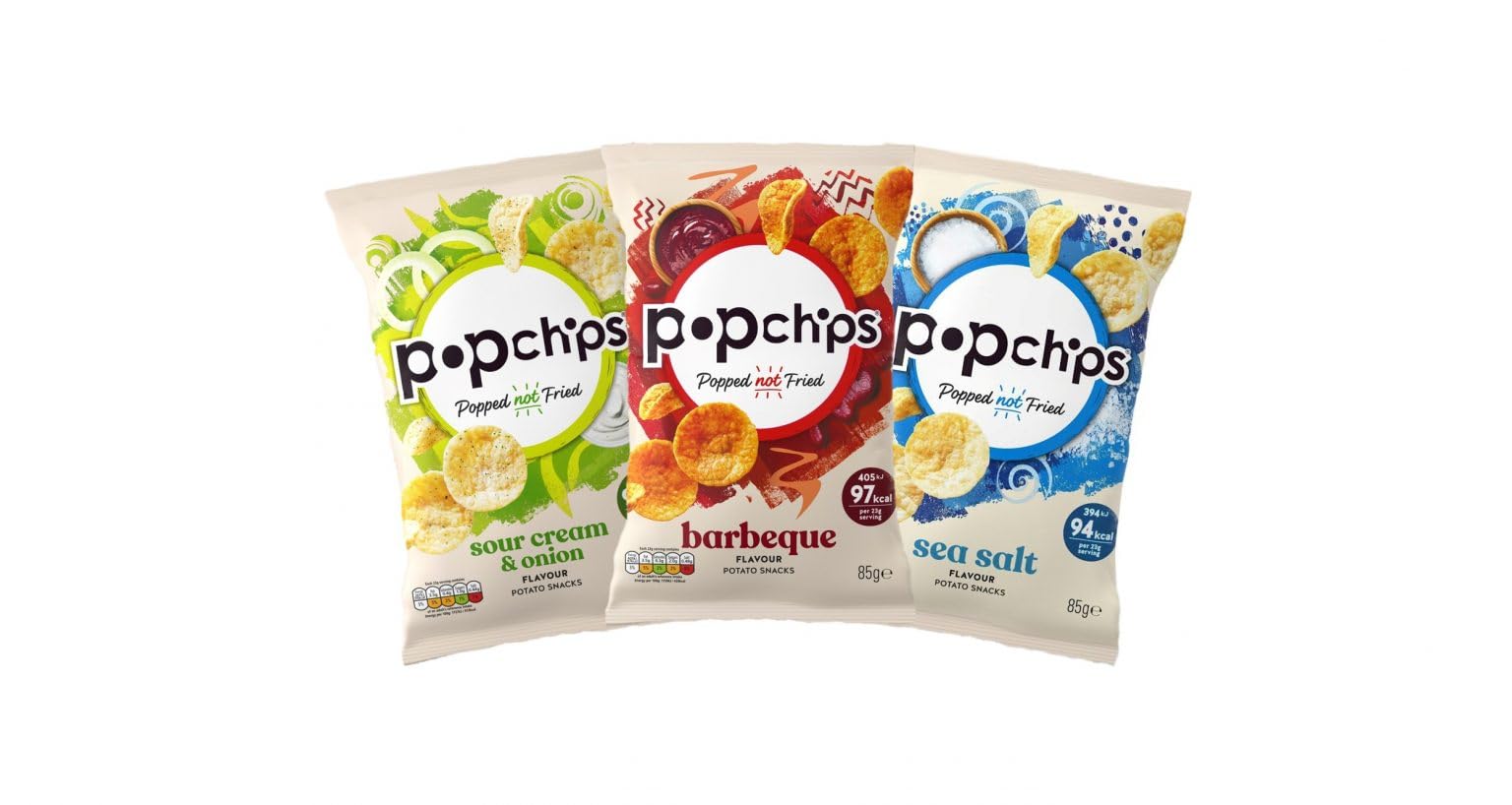 Popchips Sour Cream and Onion Popped Potato Chips Multipack | 8 x 85g Bags 5