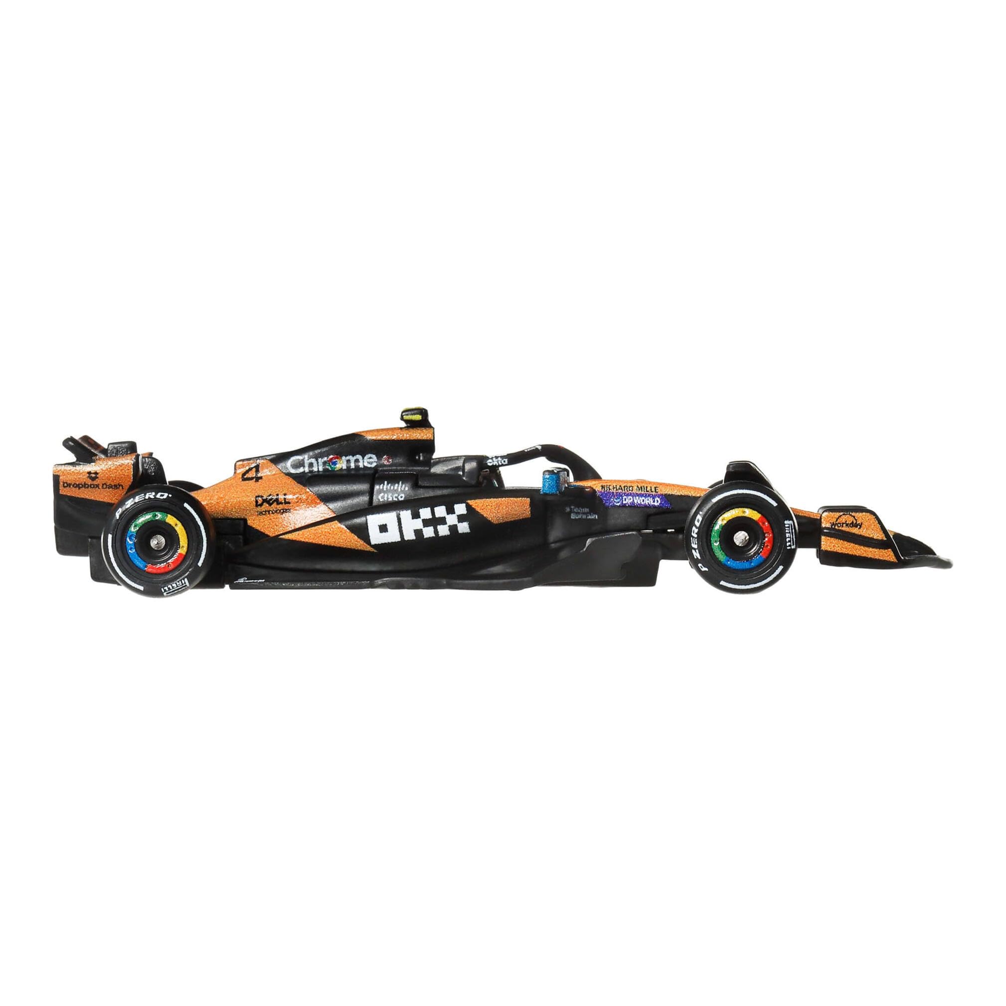 Hot Wheels 1:64 Scale McLaren #4 Lando Norris F1 Die-Cast Collectible JKD88 2