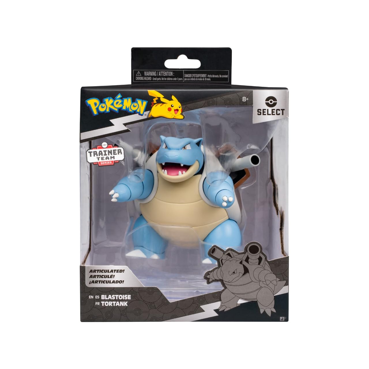 Pokémon Blastoise Super Articulated Action Figure - 6 Inch, 15+ Points of Articulation 3