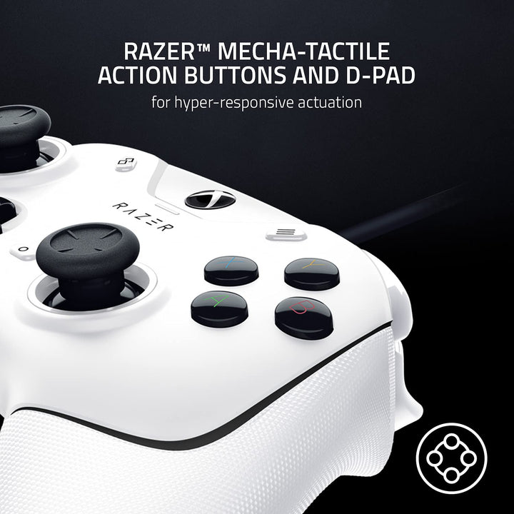 Razer Wolverine V2 - Wired Gaming Controller for Xbox Series X|S, Xbox One & PC - Mercury White