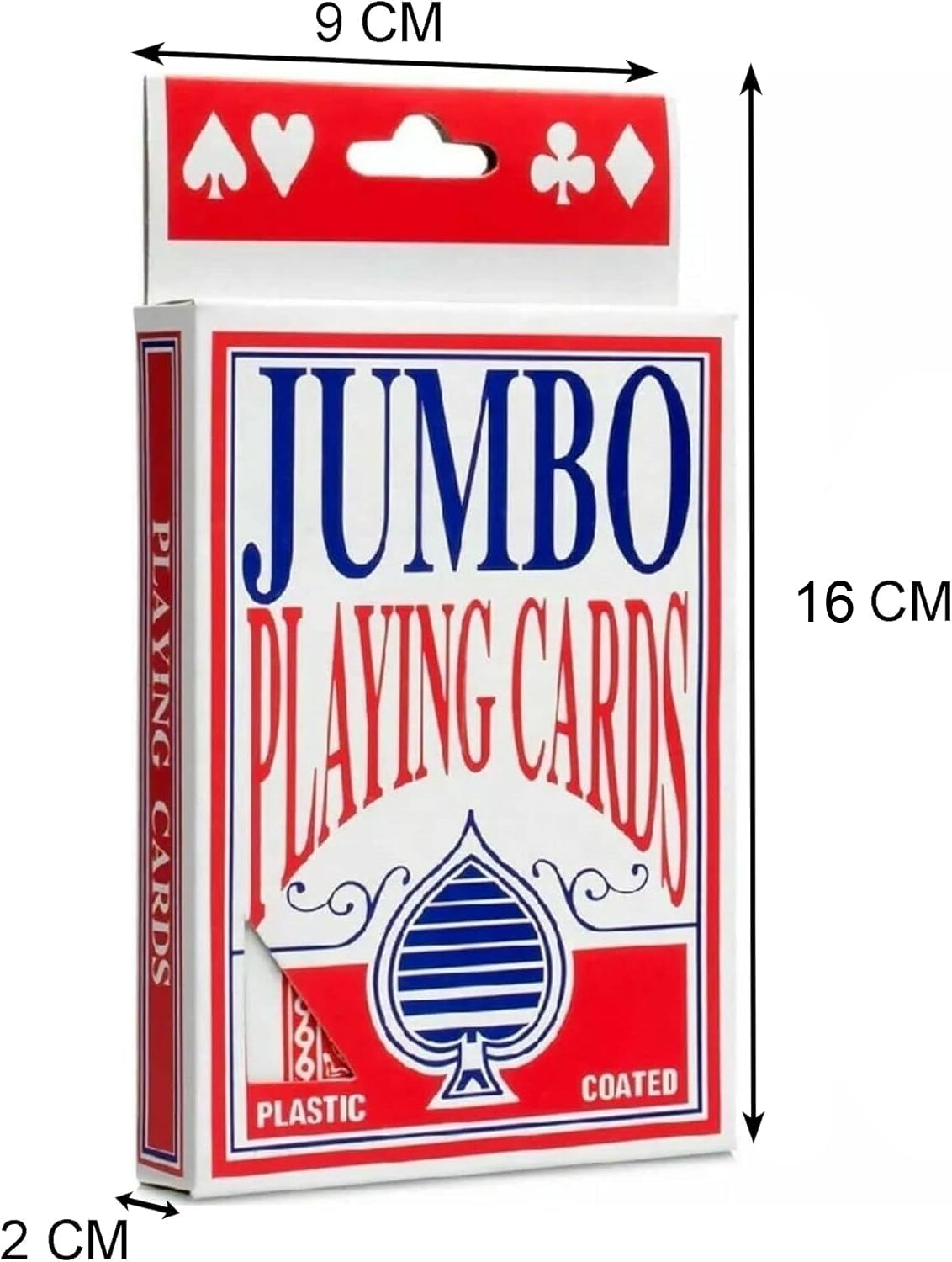 2 UR DOOR Jumbo Playing Cards - 52 Cards | Water-Resistant Plastic | 12 x 8.50 cm 2