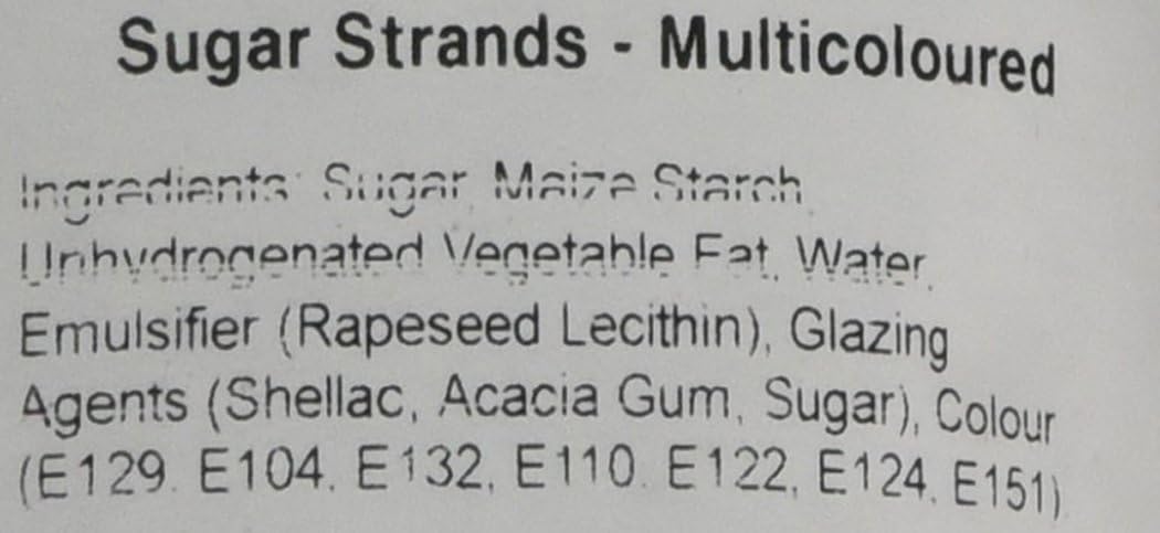 Twist Ingredients - Vermicelli Multicoloured Sprinkles 1 kg 3