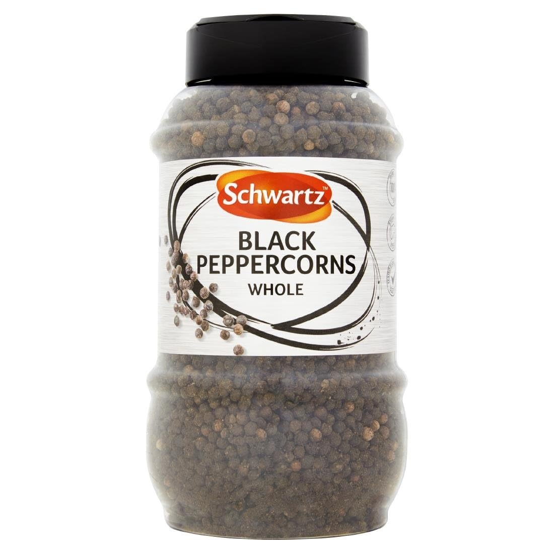Schwartz Whole Black Peppercorns - Warm Pungent Aroma | 460g Jar