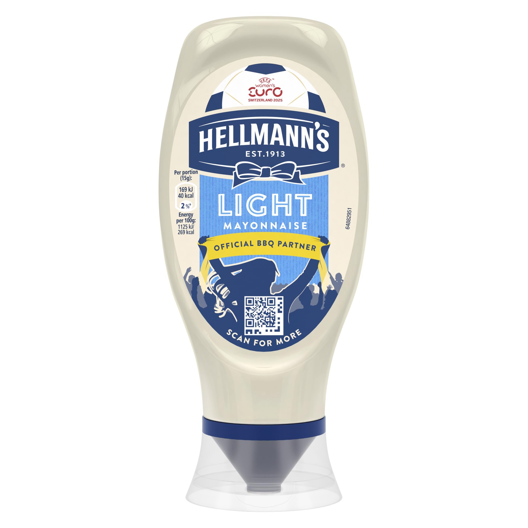 Hellmann's UEFA WOMEN'S EURO 2025* Limited Edition Light Mayonnaise Quetschflasche