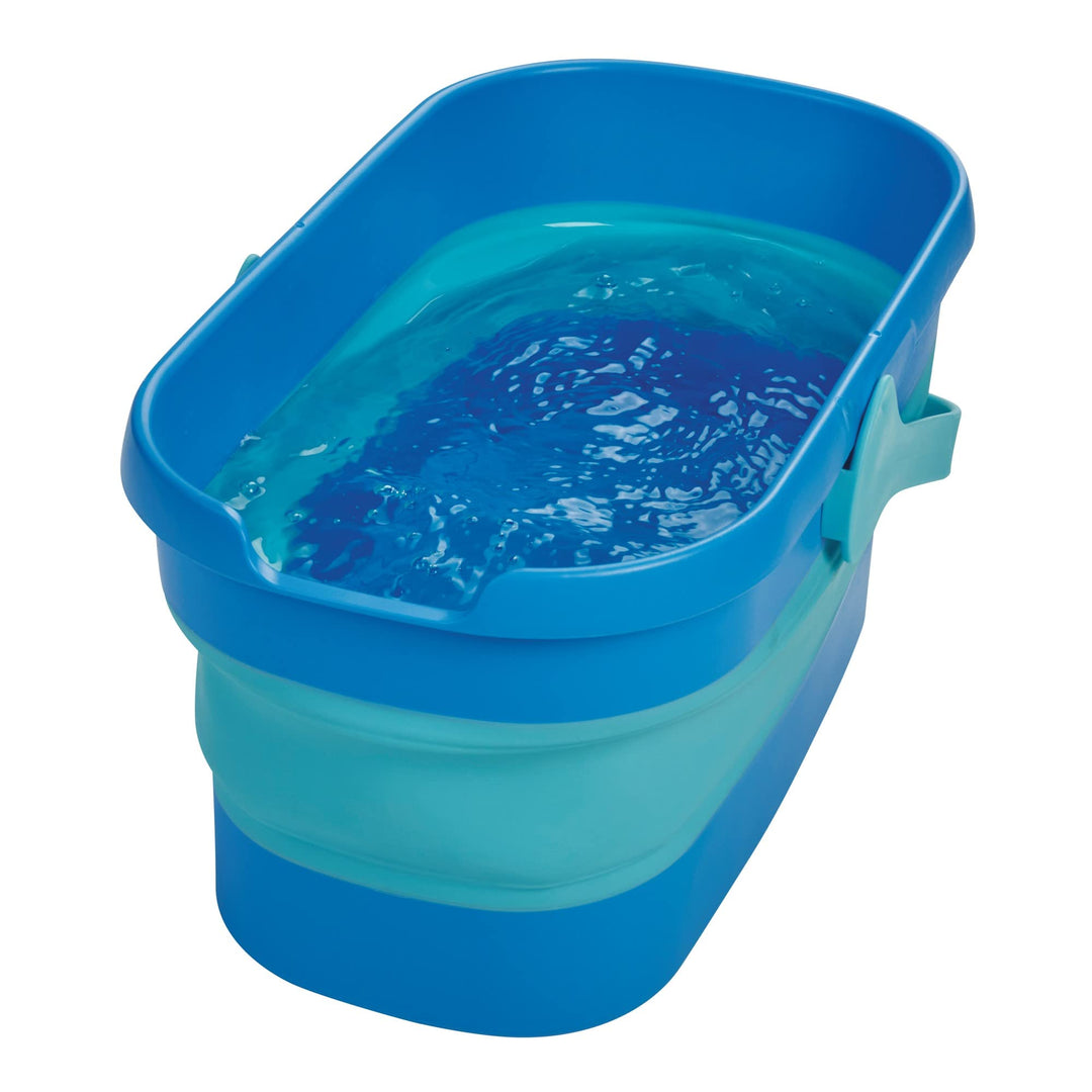 Spontex Ultra Compact Twist Mop and Bucket Set - Microfibre Mop with Built-In Wringing System