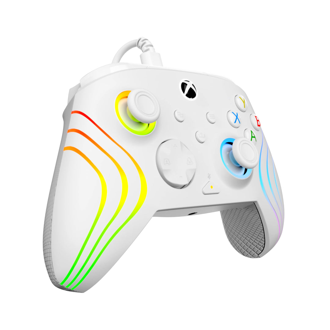 Turtle Beach Afterglow Wave White Wired RGB Gaming Controller for Xbox & PC