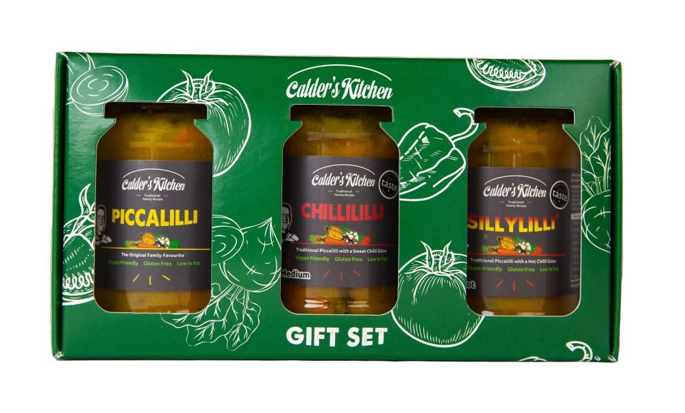Calder's Kitchen - Piccalilli Gift Box, 3 x 285g Jars 1