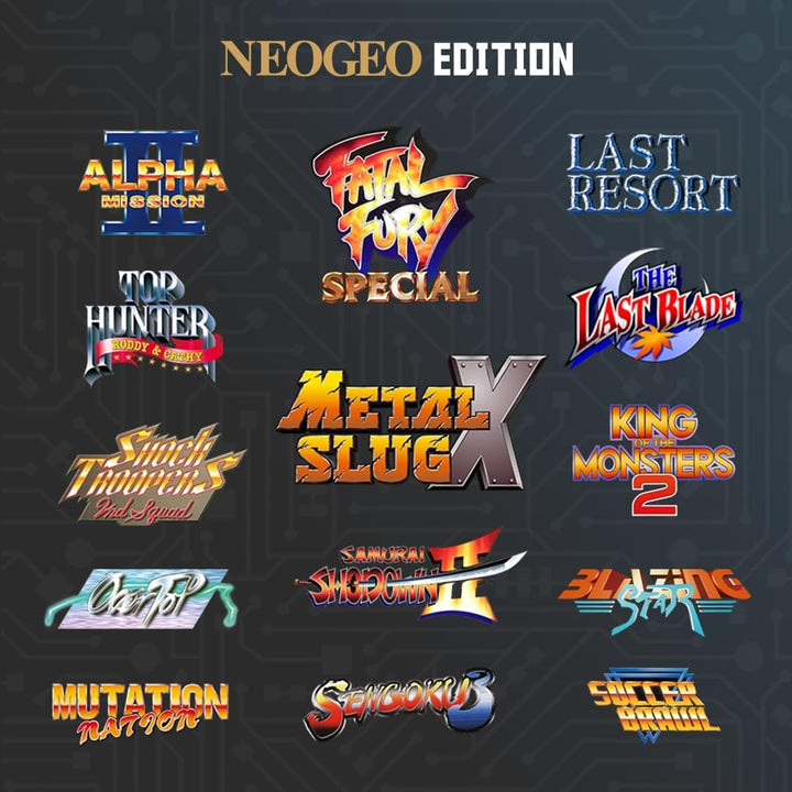 Evercade Neo Geo Super Pocket - Handheld Console with 14 Pre-Loaded Games