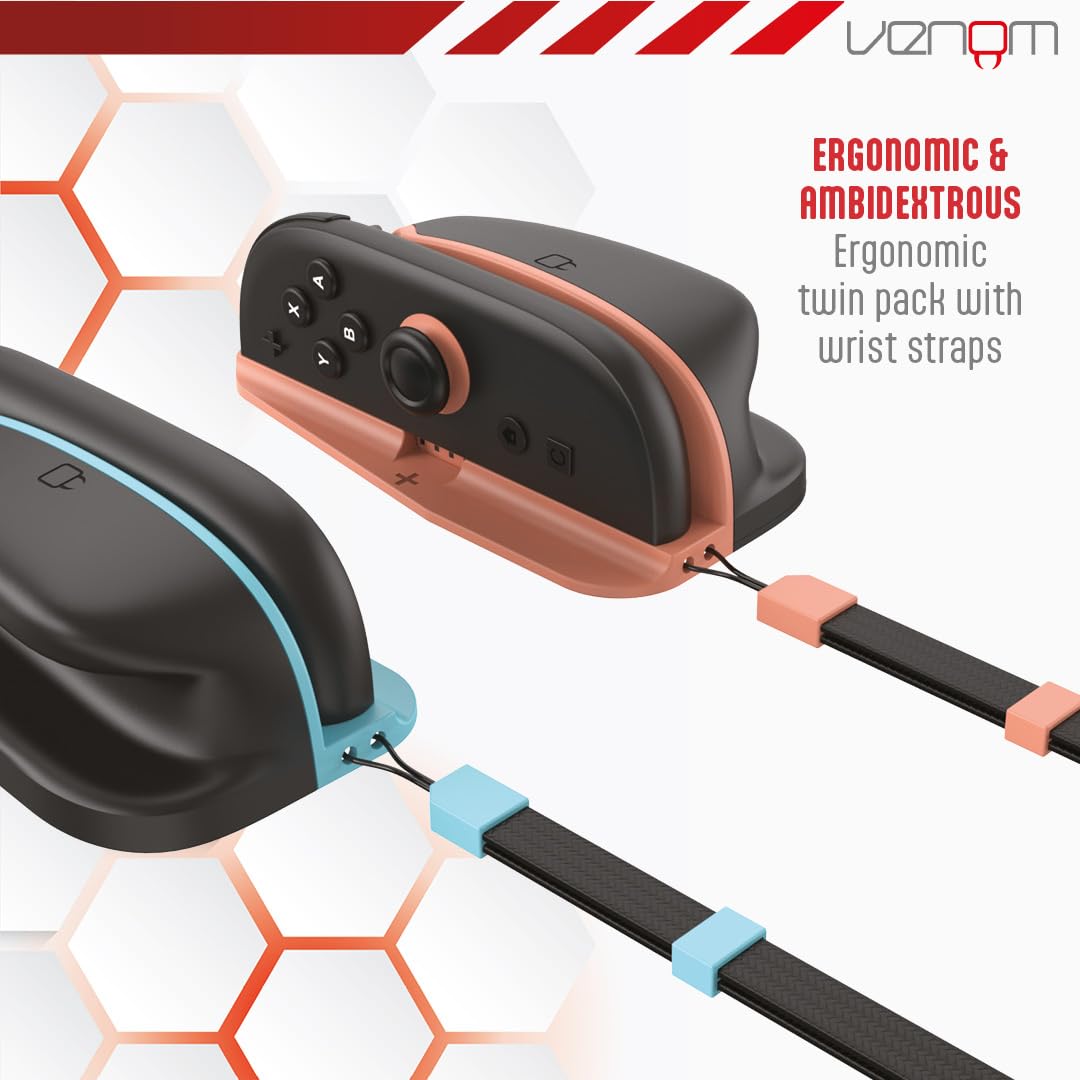 Venom Nintendo Switch 2 Joy-Con Mouse Mode Converters Twin Pack with Wrist Straps 4
