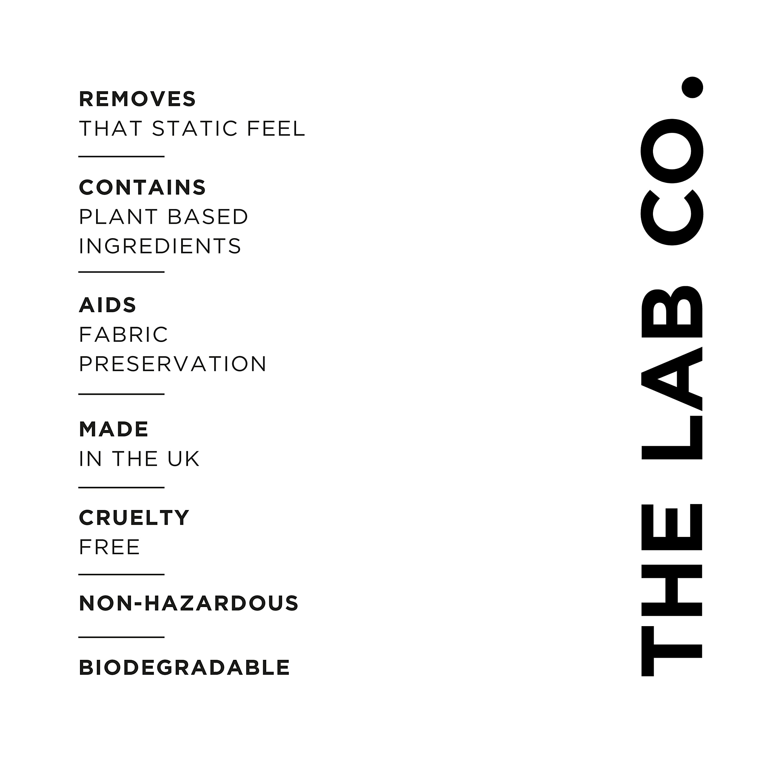 The Lab Co. Anti Static Spray - Removes Static & Clinging | Unscented | 150 ml 3