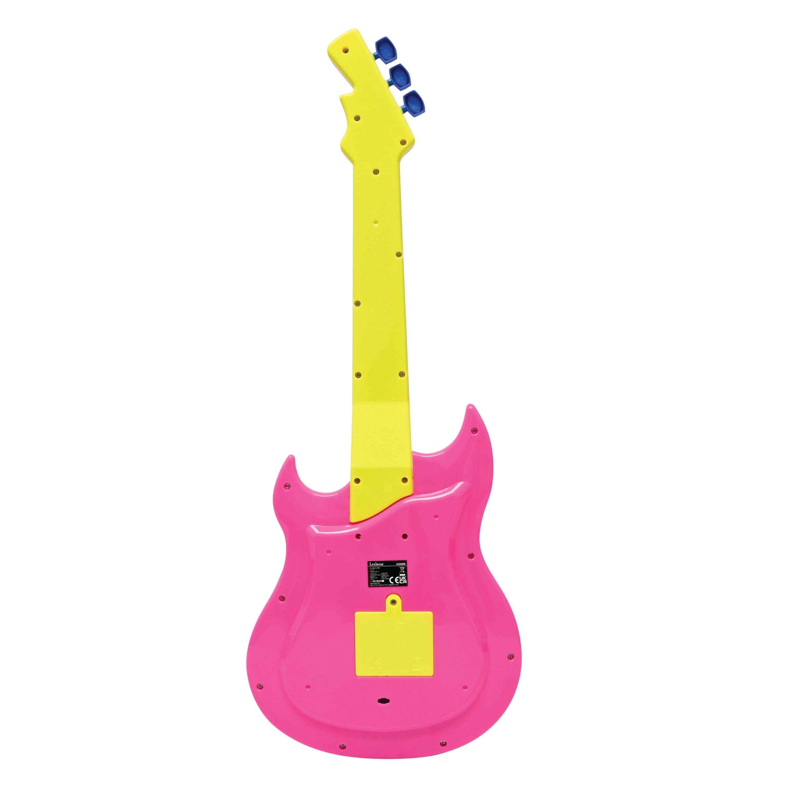 Barbie Electronic Guitar with Microphone & Glasses - 2 Play Modes, Light Effects, Pink/Yellow 3
