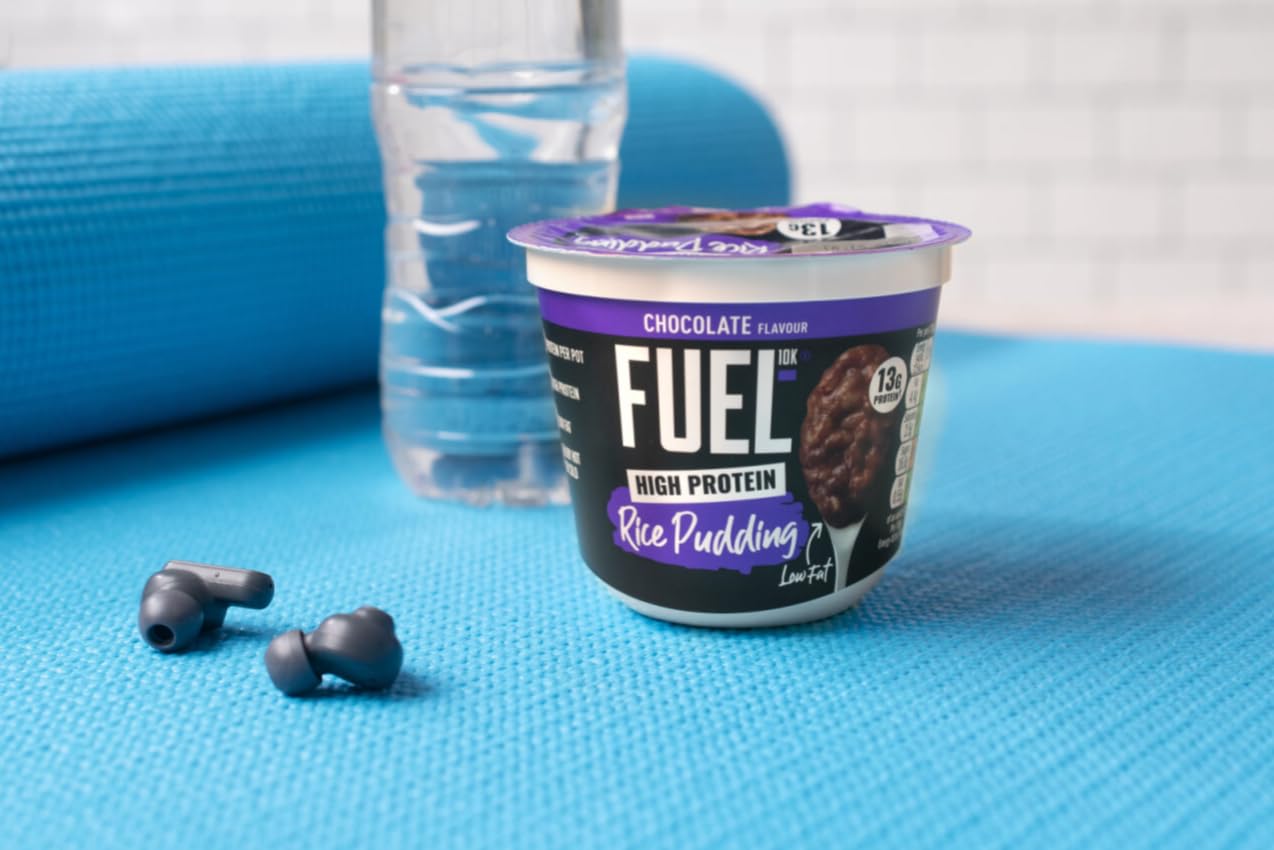 FUEL10K Chocolate High Protein Rice Pudding - 210g Pots, Pack of 6 7