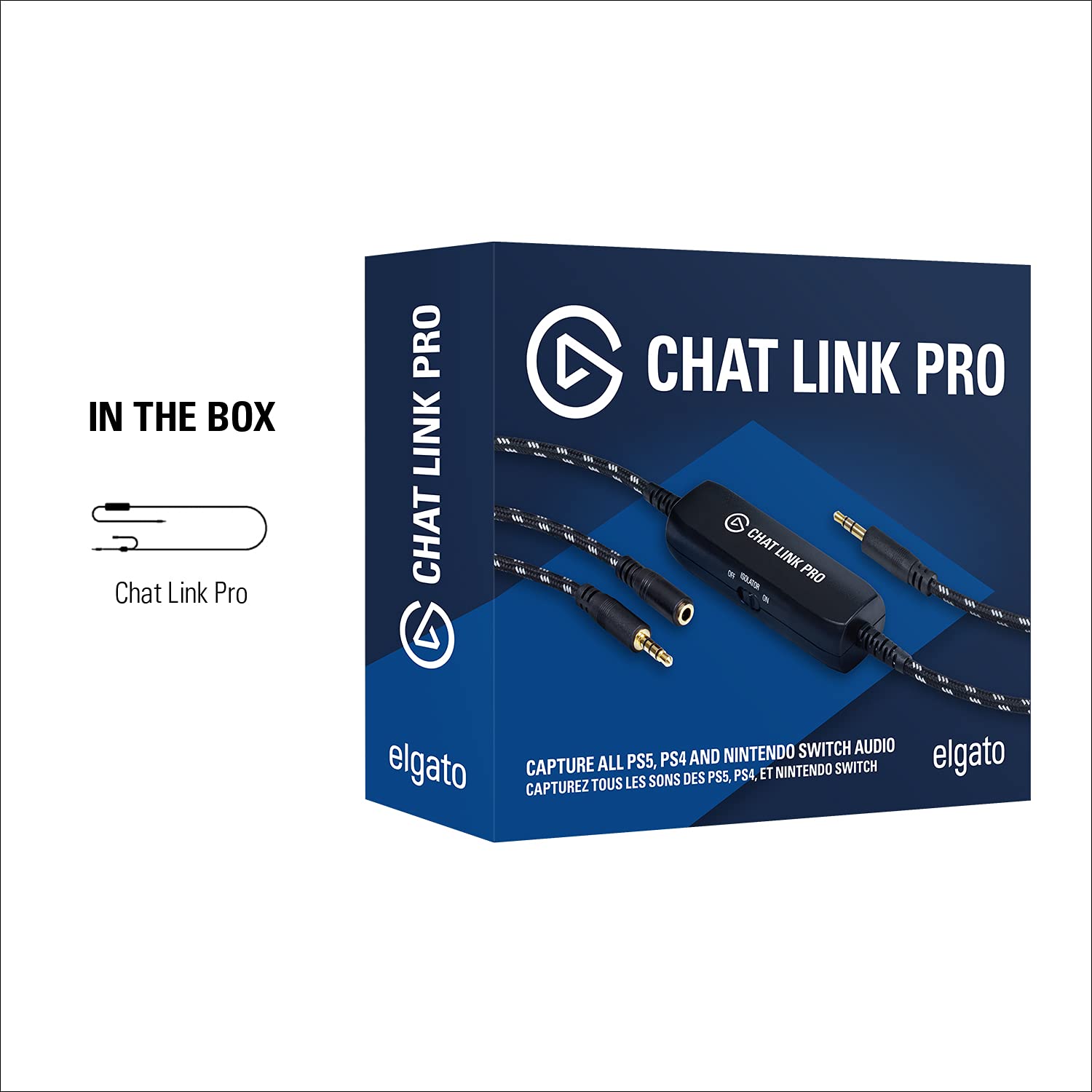 Elgato Chat Link Pro - Audio Adapter, for PS5, PS4, Nintendo Switch, Captur 2