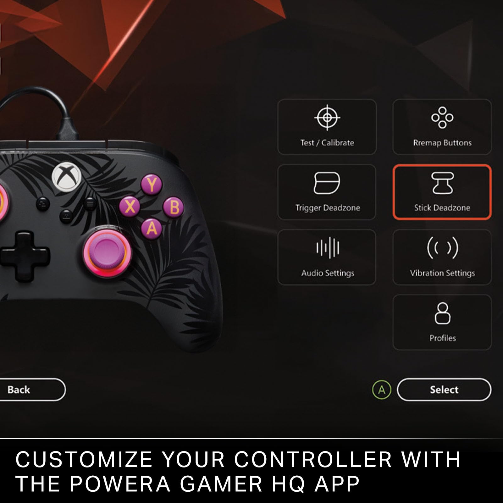 PowerA Advantage Plus Wired Controller for Xbox Series X|S - Moonlit Palms | Hall Effect Sticks 8