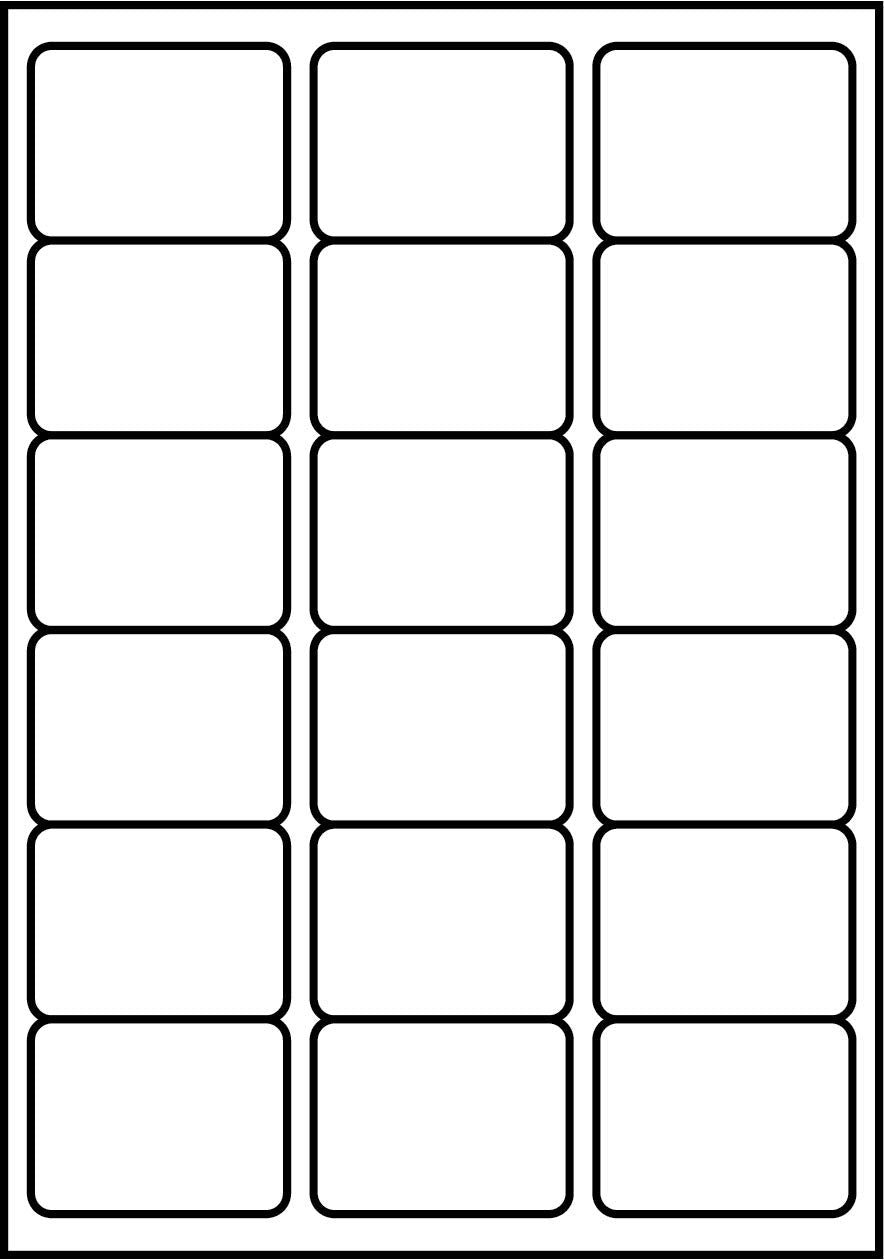 SmithPackaging A4 Self Adhesive Address Labels, 18 Labels Per Sheet, 100 Sheets, Matt White, Permanent Adhesive 1
