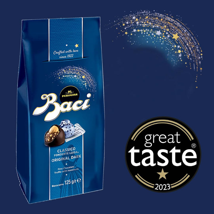 Baci - Original Dark Chocolate Praline Truffles with Hazelnut, 125g