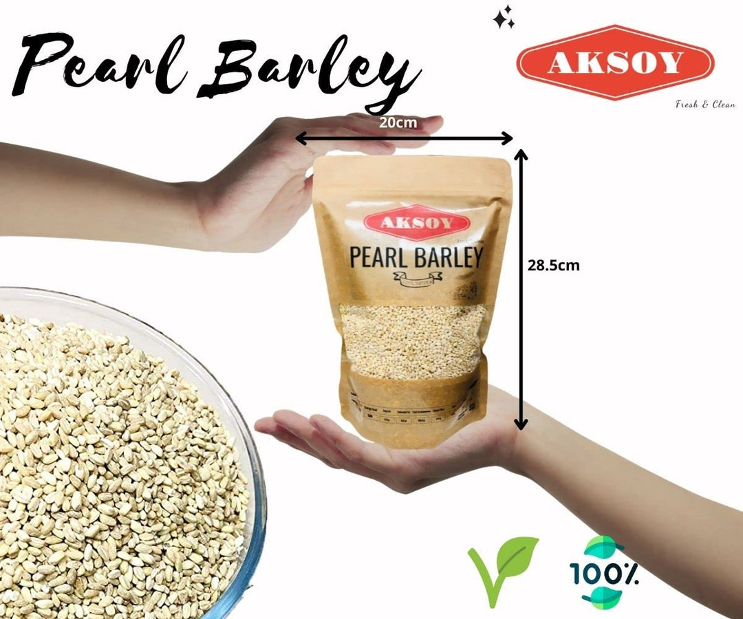 Aksoy Wholefoods Pearl Barley 1.25KG - Whole Grain for Soups, Salads & Pilafs
