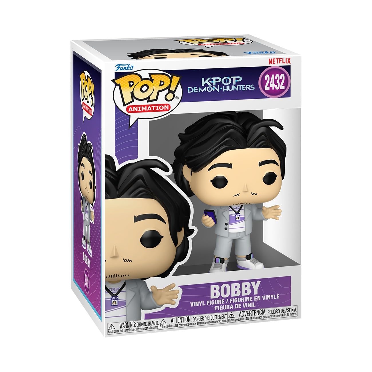 Funko Pop! Bobby - KPop Demon Hunters Collectible Figure | Vinyl | 3.75 in