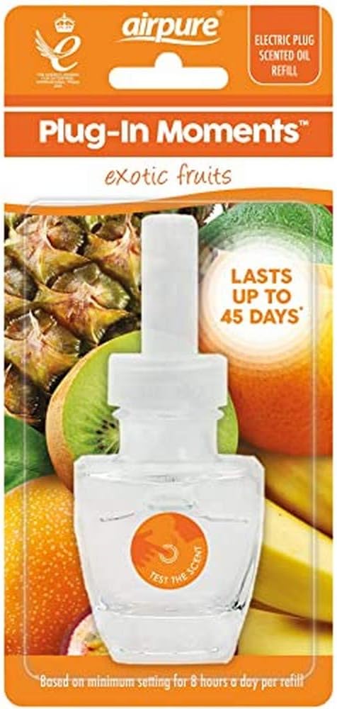 Airpure Plug-In Moments Refill Air Freshener - 20ml Long-Lasting Scented Oil for Home or Office