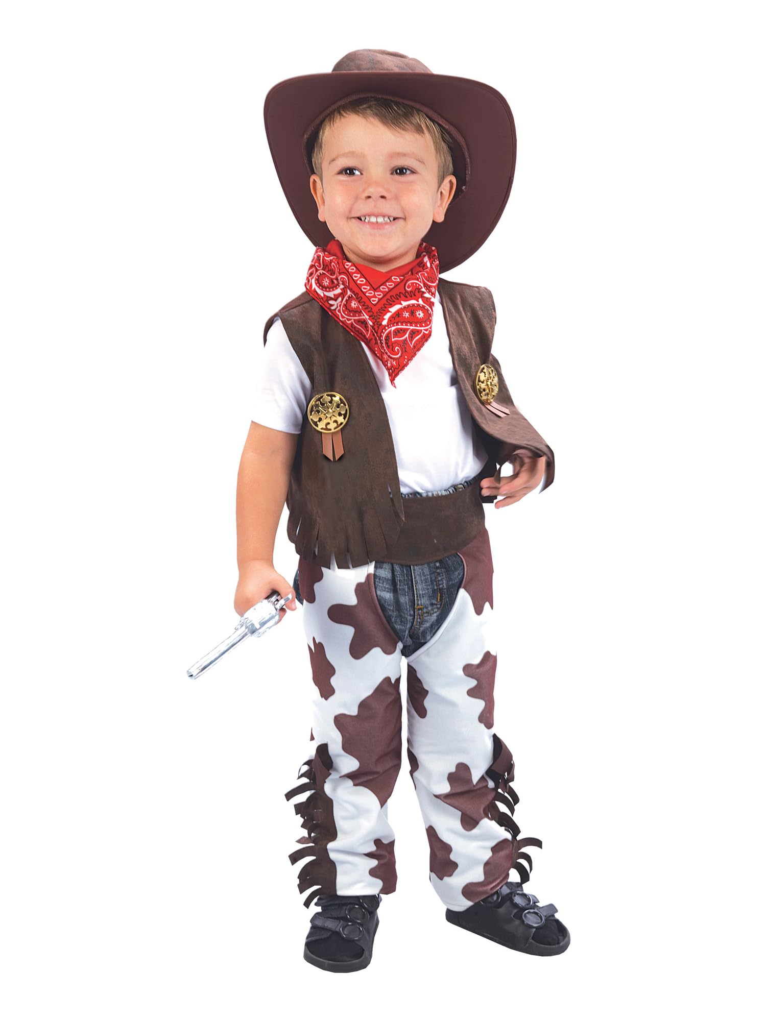 Rubies Kid & Toddler Fancy Dress Cowboy Costume - Brown, X-Small 1