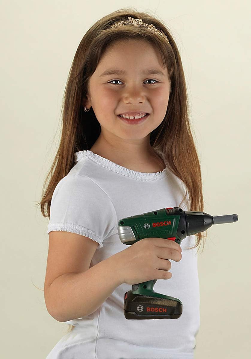 Theo Klein 8567 Bosch Cordless Screwdriver - Battery-Powered with Light & Sound Effects, 3+ Years