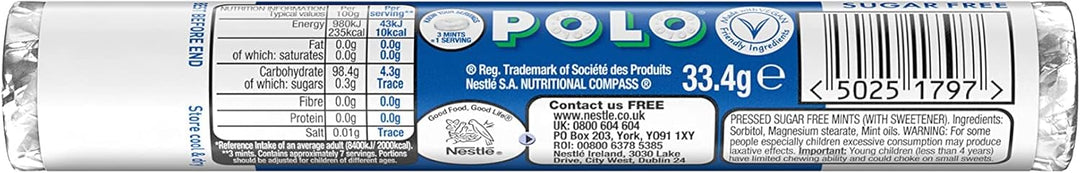 Nestlé POLO Extra Strong Sugar Free Mints, 32 x 33.4g - The Mint with the Hole