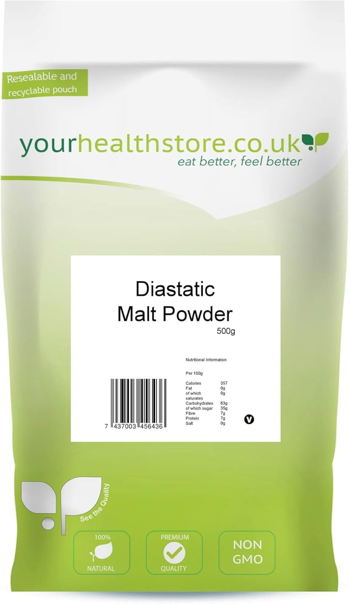 yourhealthstore - Diastatic Malt Powder 500g for Bread Making