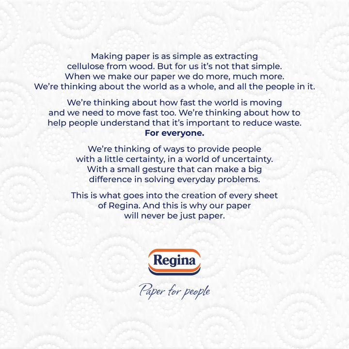 Regina Absorb Kitchen Towels – 8 Rolls, 75 Sheets per Roll, 2-Ply Super Absorbent Paper Towels