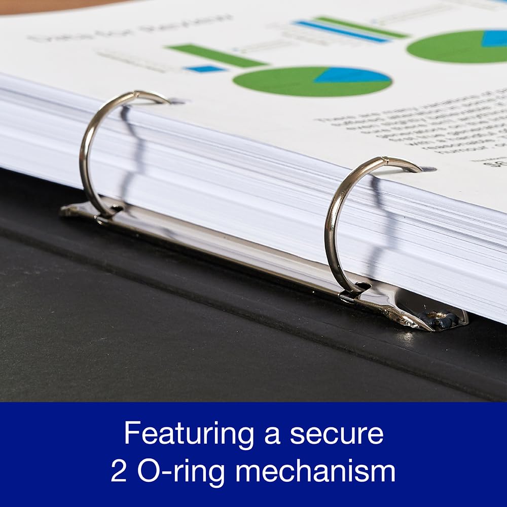 Oxford A4 Ring Binder - Leaves Design, 40mm Spine, 250 Sheet Capacity | Pack of 3 5