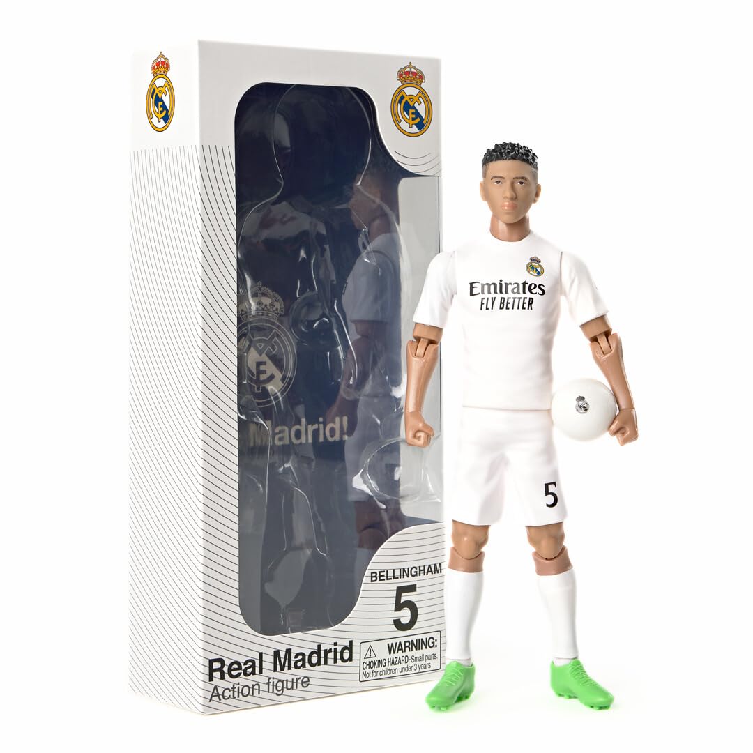 Banbo Sockers Toys Real Madrid Bellingham 8" Collectible Soccer Action Figu
