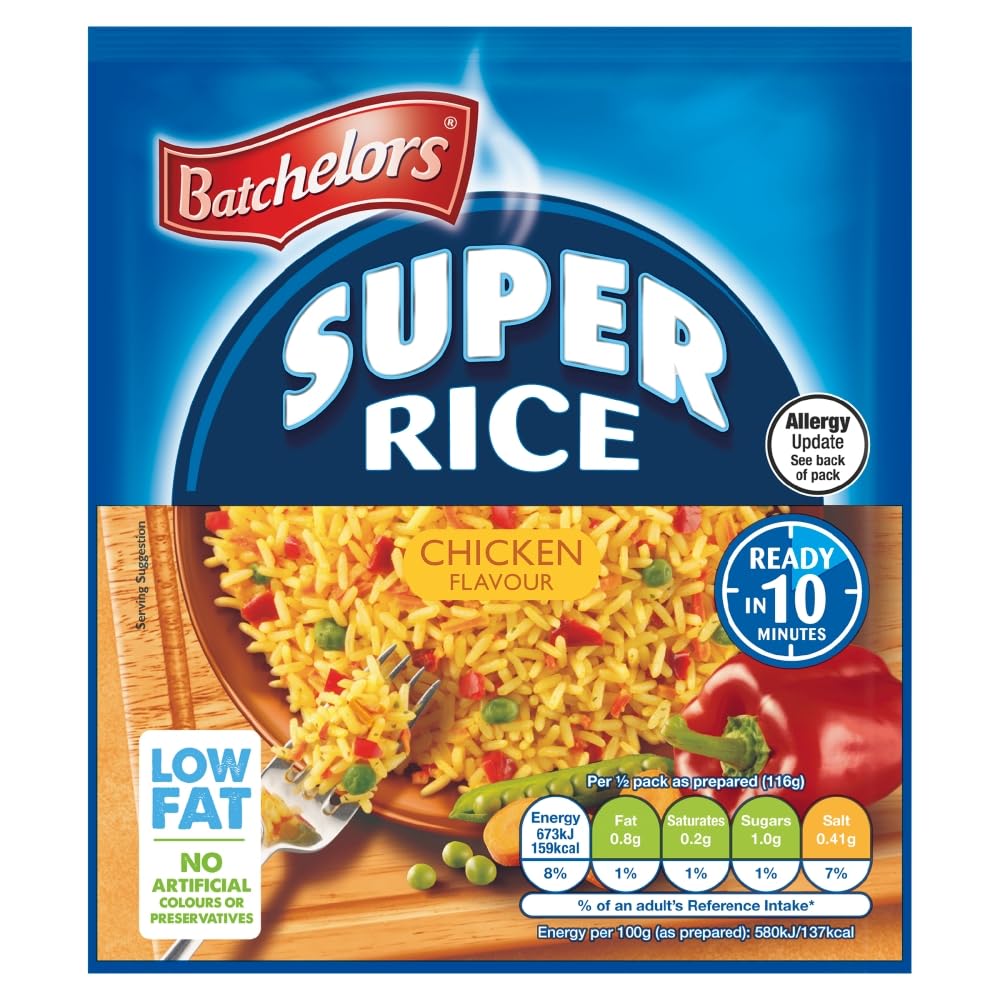 Batchelors Super Rice Chicken Flavour Ready Meal Packet - 90 g (Pack of 11) | No Preservatives 2
