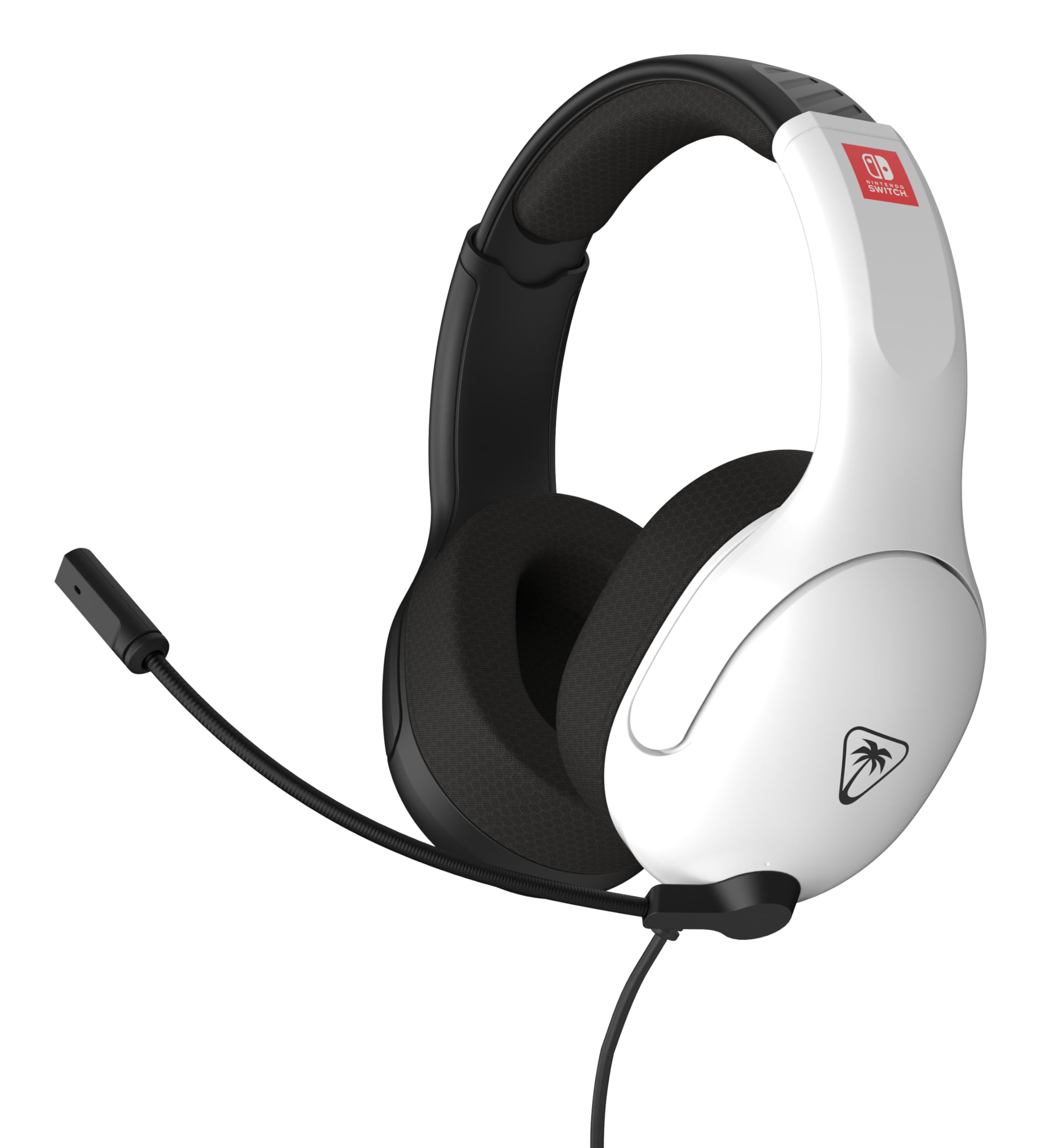 Turtle Beach Airlite Fit Black and White Wired Gaming Headset with Flip-to- 1