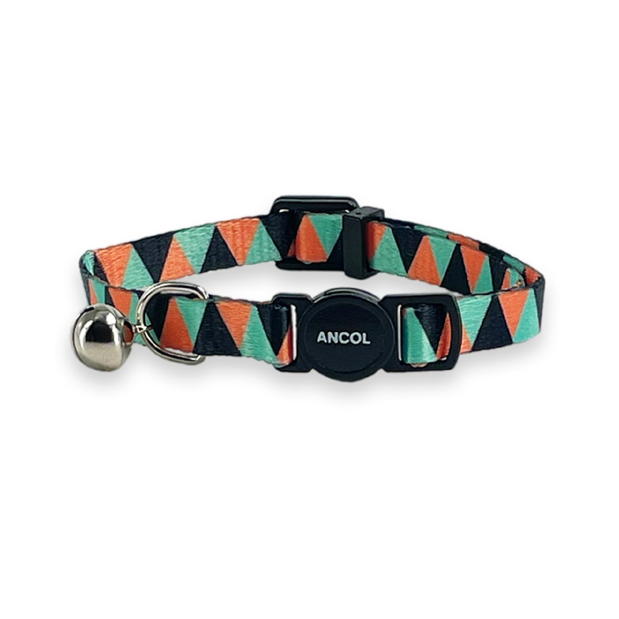 Ancol Adjustable Cat Collar - 20-30cm Size | Safety Bell | Break-Away Buckle 1