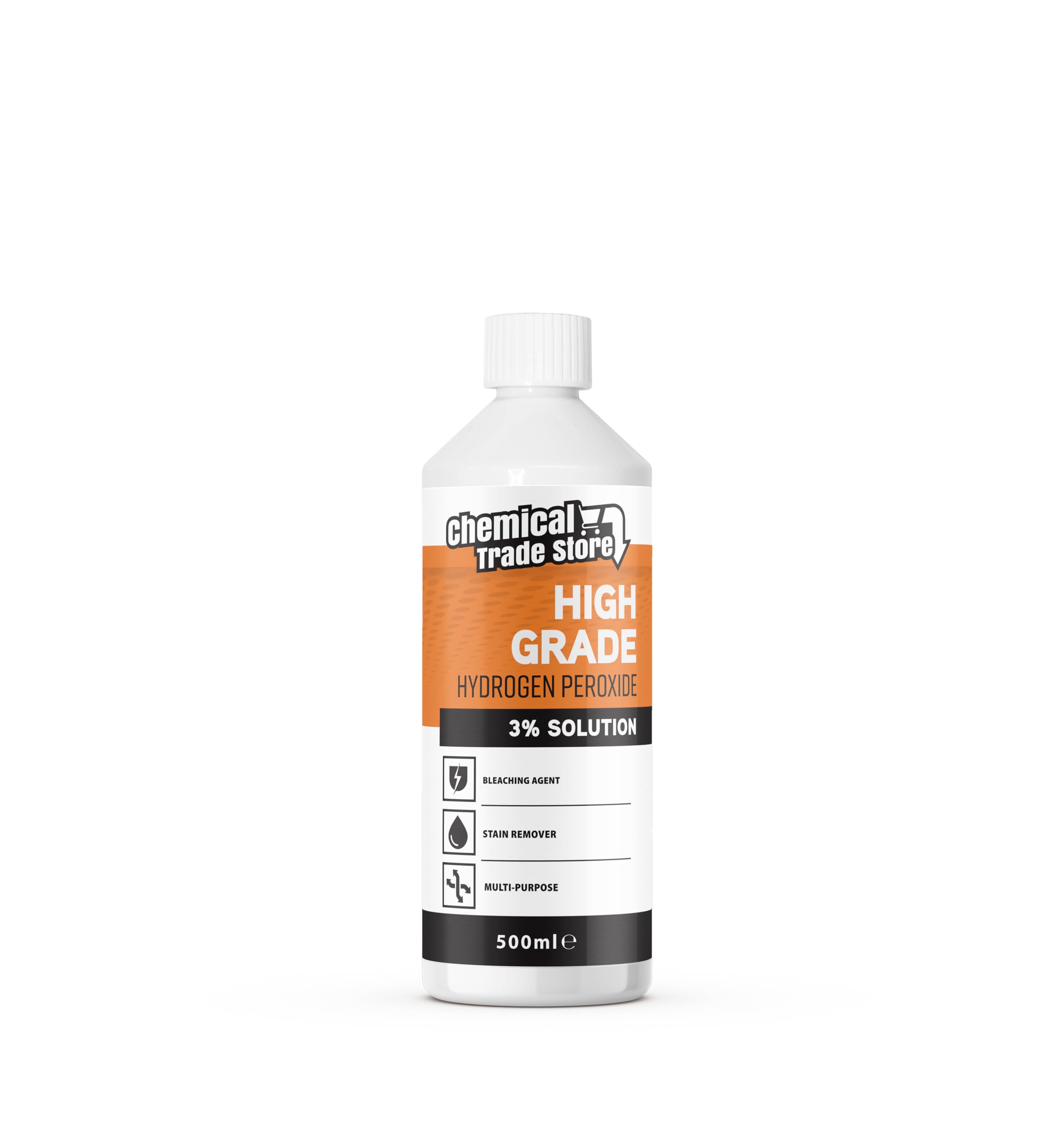 Chemical Trade Store Hydrogen Peroxide Solution 3% - Multi-Purpose Cleaner | 500 ml Liquid