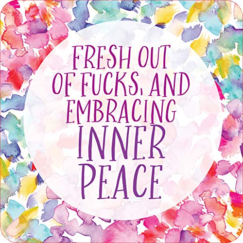 Peter Pauper Press Inner Fucking Peace Motivational Card Deck - 60 Cards | Mature Content | English 6