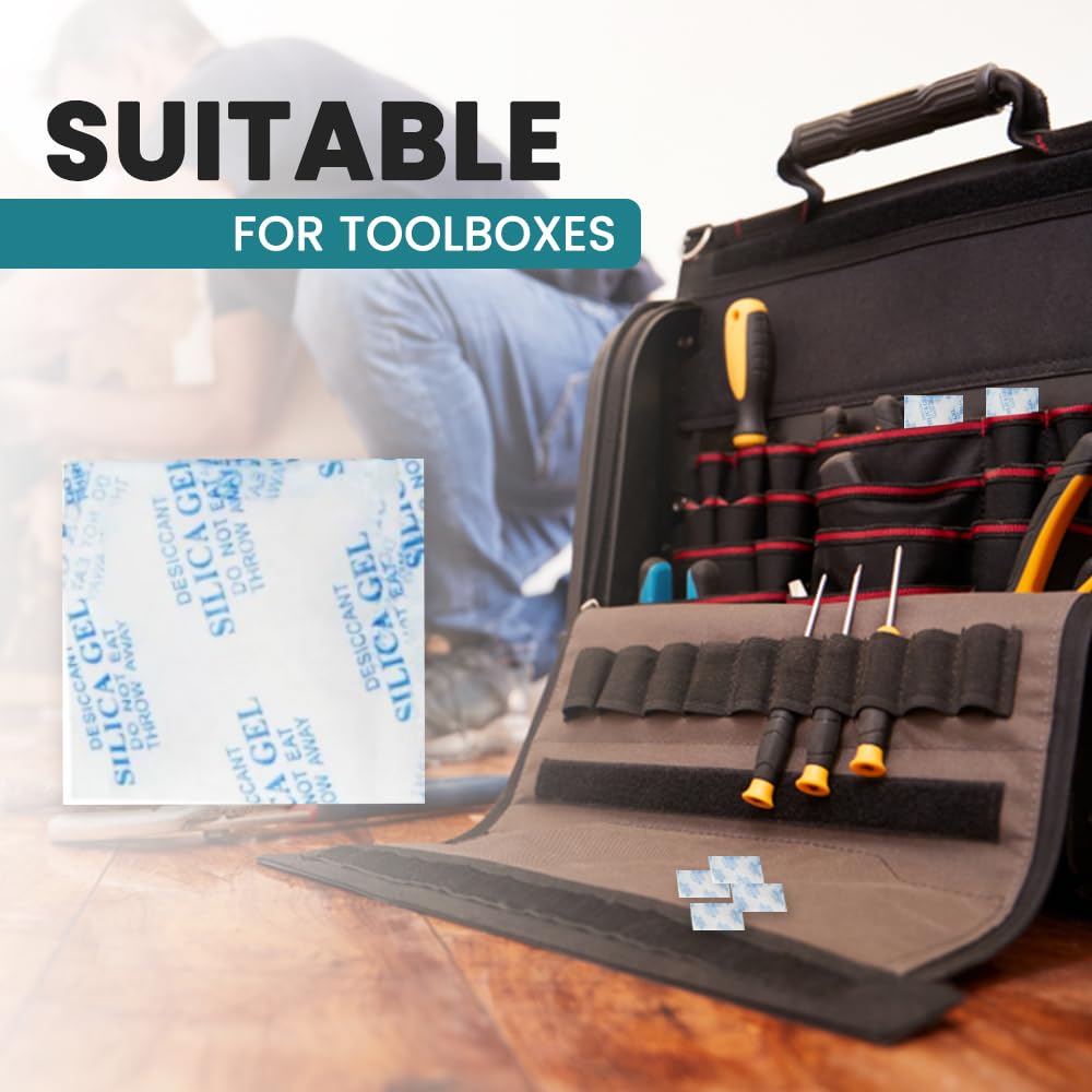 1ABOVE - 5g Silica Gel Sachets 60 Pack | Desiccant Bags for Moisture Absorption 4