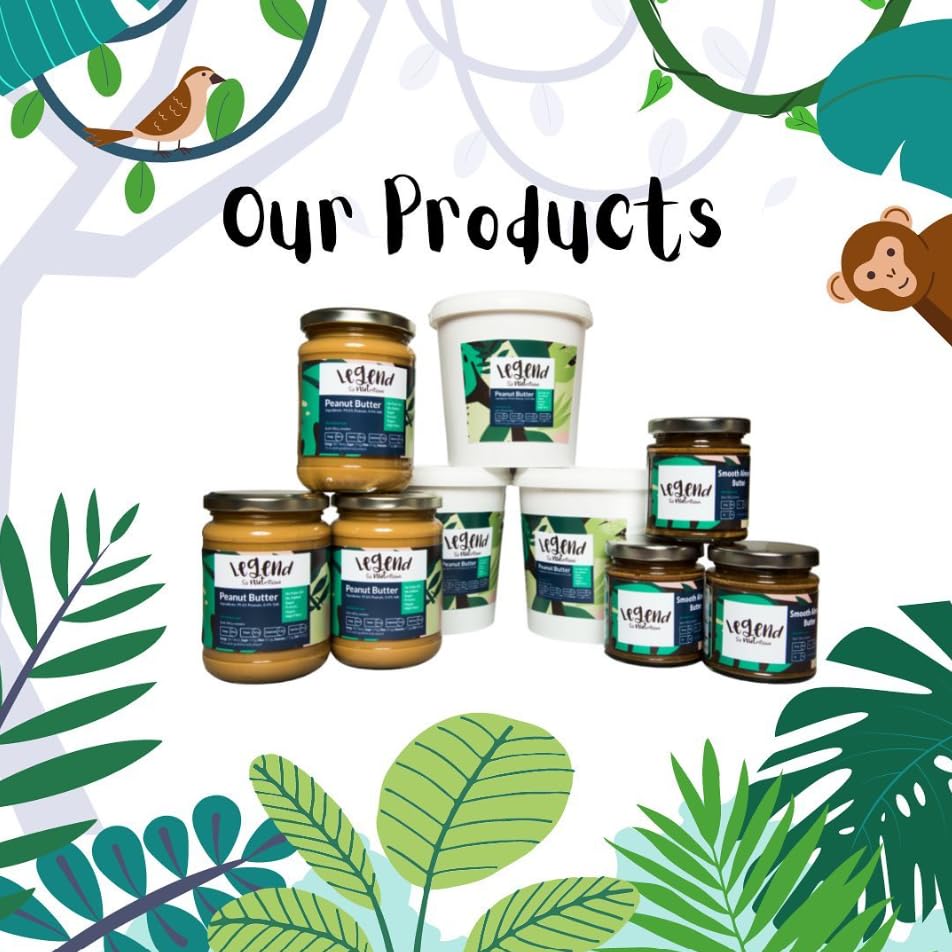 Legend Smooth Almond Butter 1kg - 100% Natural, Vegan, No Added Sugar, High in Protein & Fibre