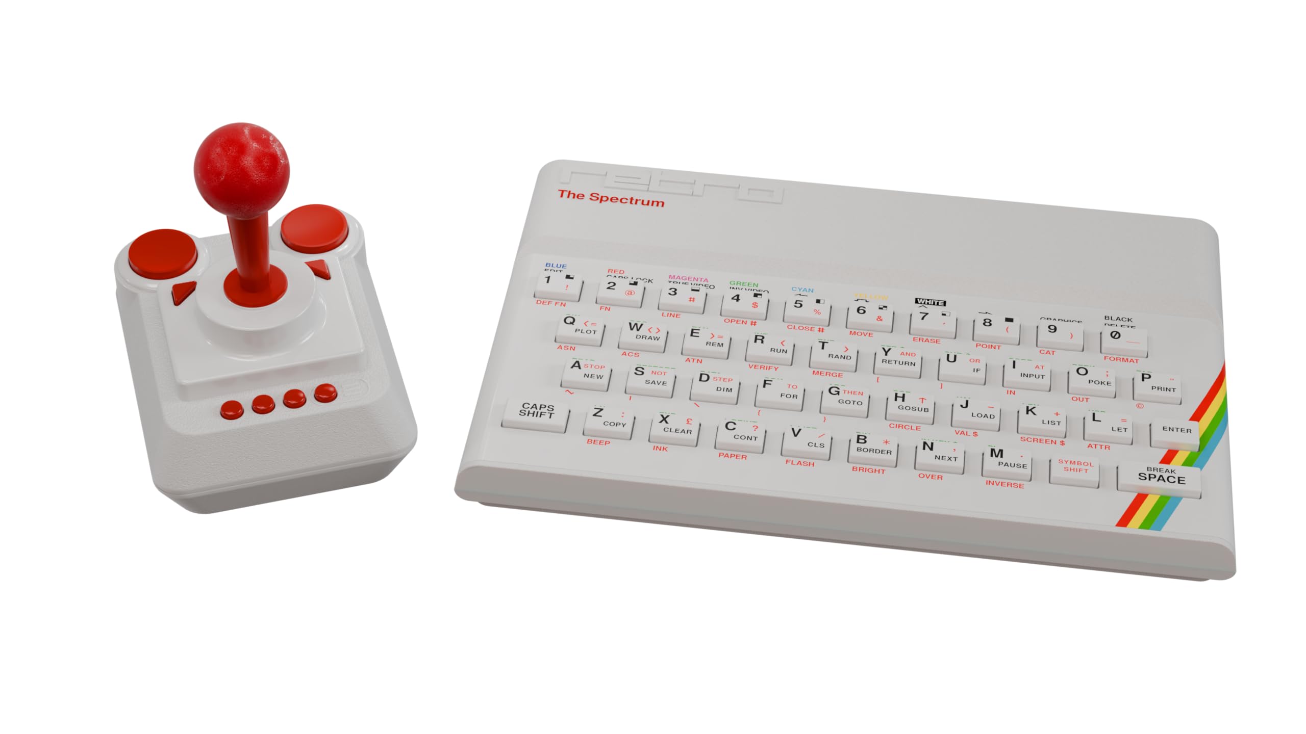 Retro Games The Spectrum White Edition - Emulates 48/128 Models | 40 Pre-loaded Games | White Plastic 3
