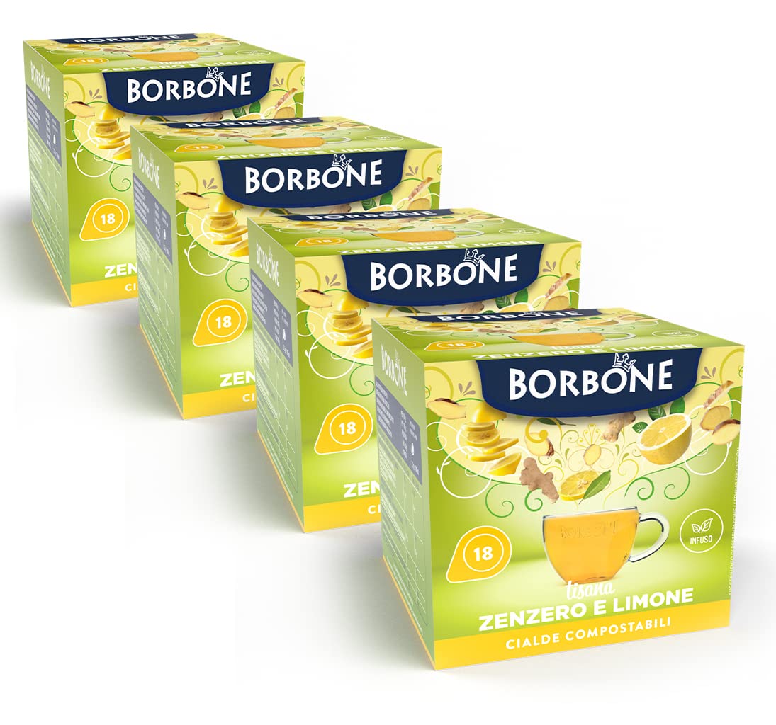 Caffè Borbone Ginger and Lemon Infusion - 72 Pods (4 Packs of 18) - ESE Compatible 6