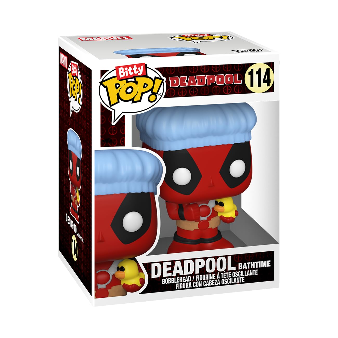 Funko POP! Bitty 4 Pack Deadpool Bathtime & Mystery Mini Figure | 0.9-inch Vinyl Collectible 3