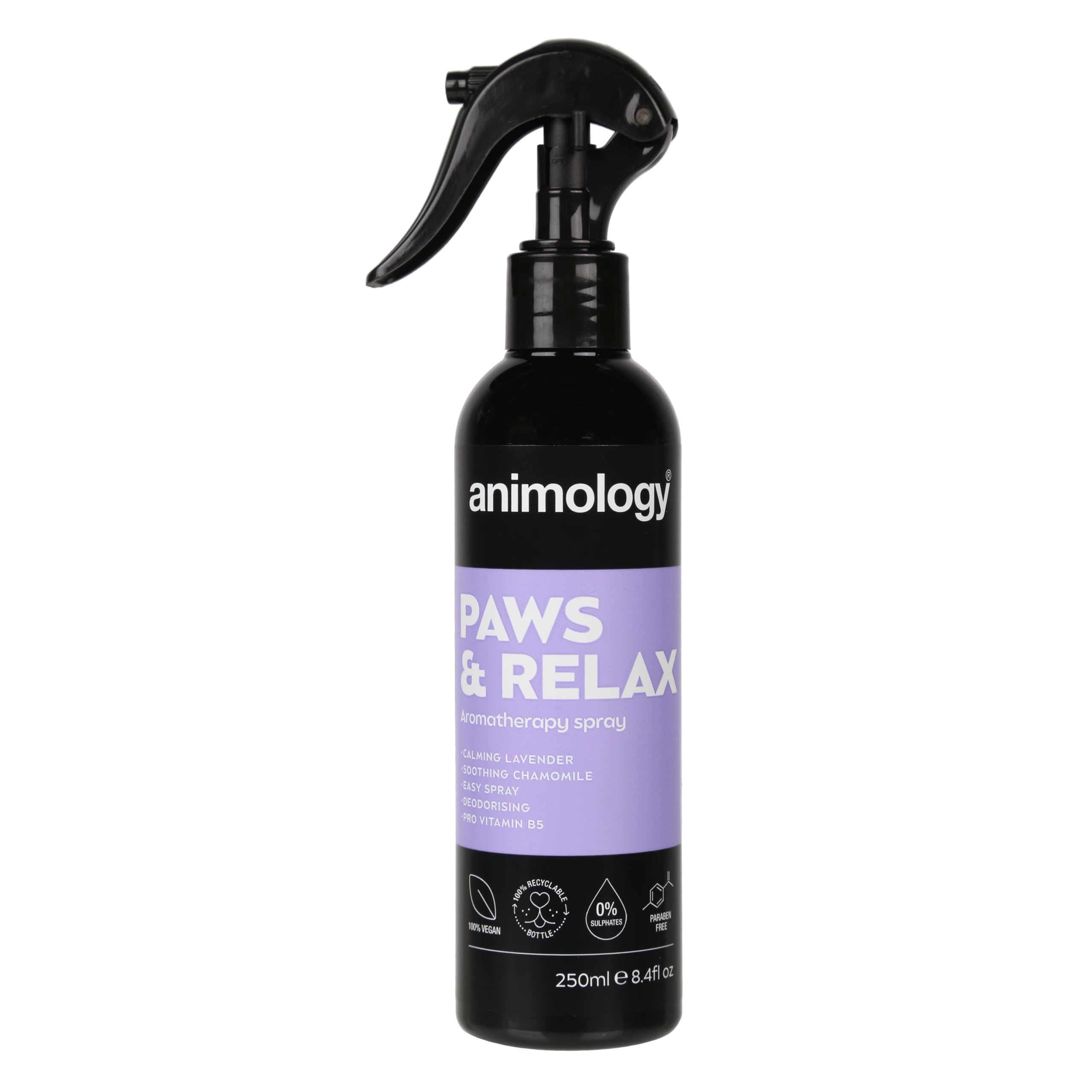 Animology Paws & Relax Aromatherapy Dog Spray - Calming Lavender & Chamomile Scent | 250 ml
