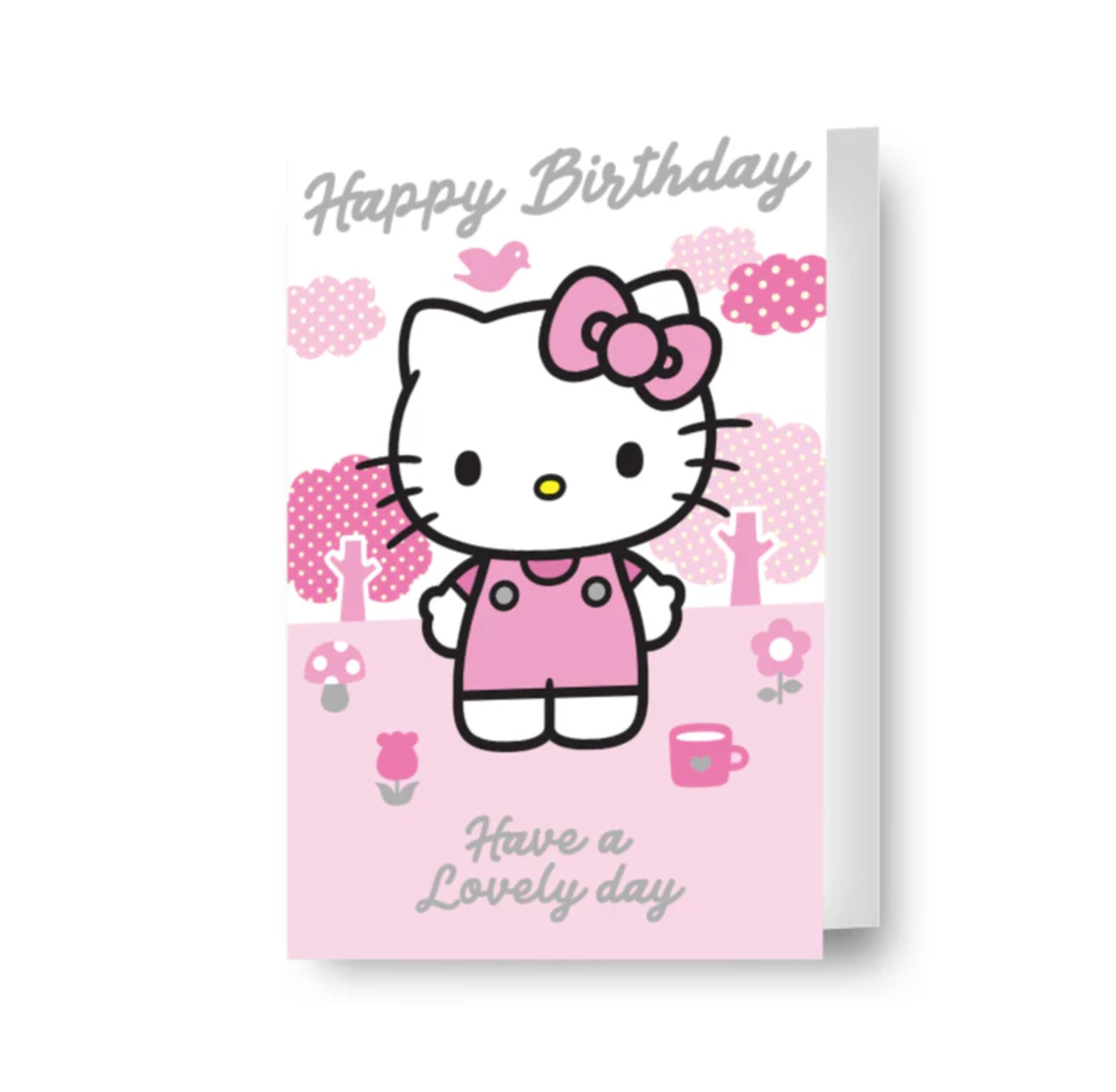 Danilo Promotions LTD Hello Kitty Birthday Card - 5x7 Inches | Blank Inside | Unisex Kids/Adults