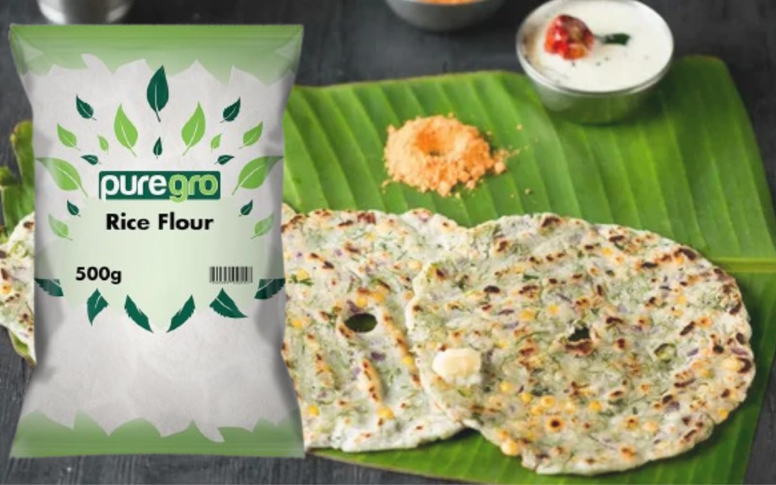 Puregro Rice Flour - 500g Pack | Finely Milled for Smooth Texture | Versatile Baking Essential
